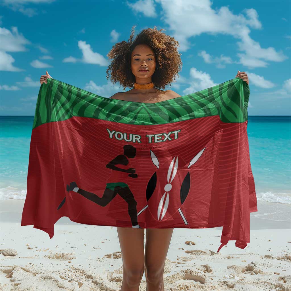 Custom Afro Athletics Kenya Sarong Kenyan Runner - Maasai Shield LT15