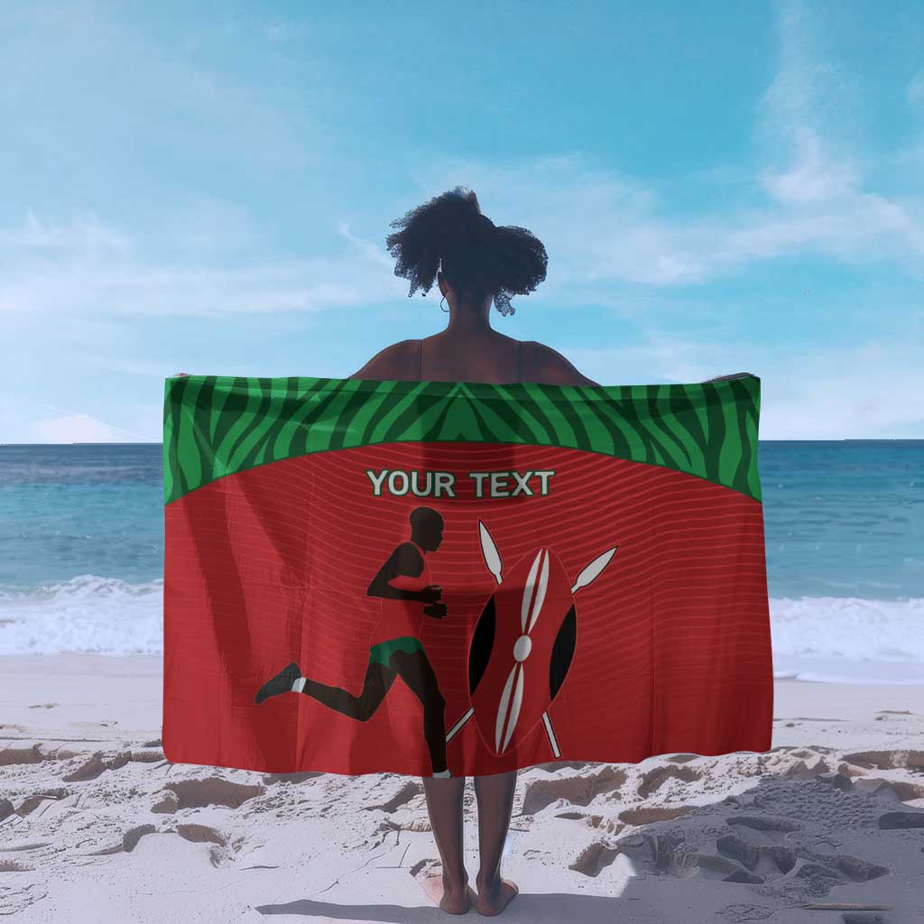 Custom Afro Athletics Kenya Sarong Kenyan Runner - Maasai Shield LT15
