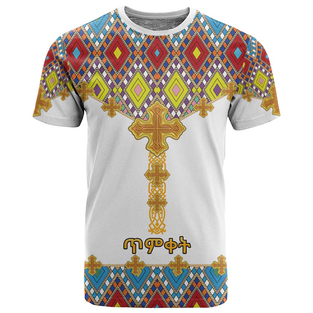 Happy Ethiopian Timkat T shirt Cross Mix Tilet Pattern LT15