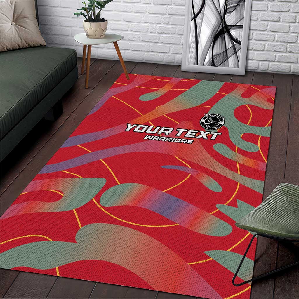 Afro Namibia Football Custom Area Rug Go Namibia Warriors - Sporty Style LT15