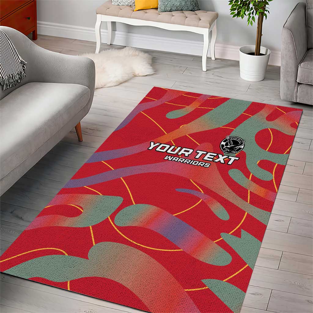 Afro Namibia Football Custom Area Rug Go Namibia Warriors - Sporty Style LT15