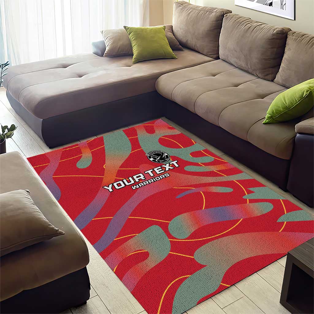 Afro Namibia Football Custom Area Rug Go Namibia Warriors - Sporty Style LT15