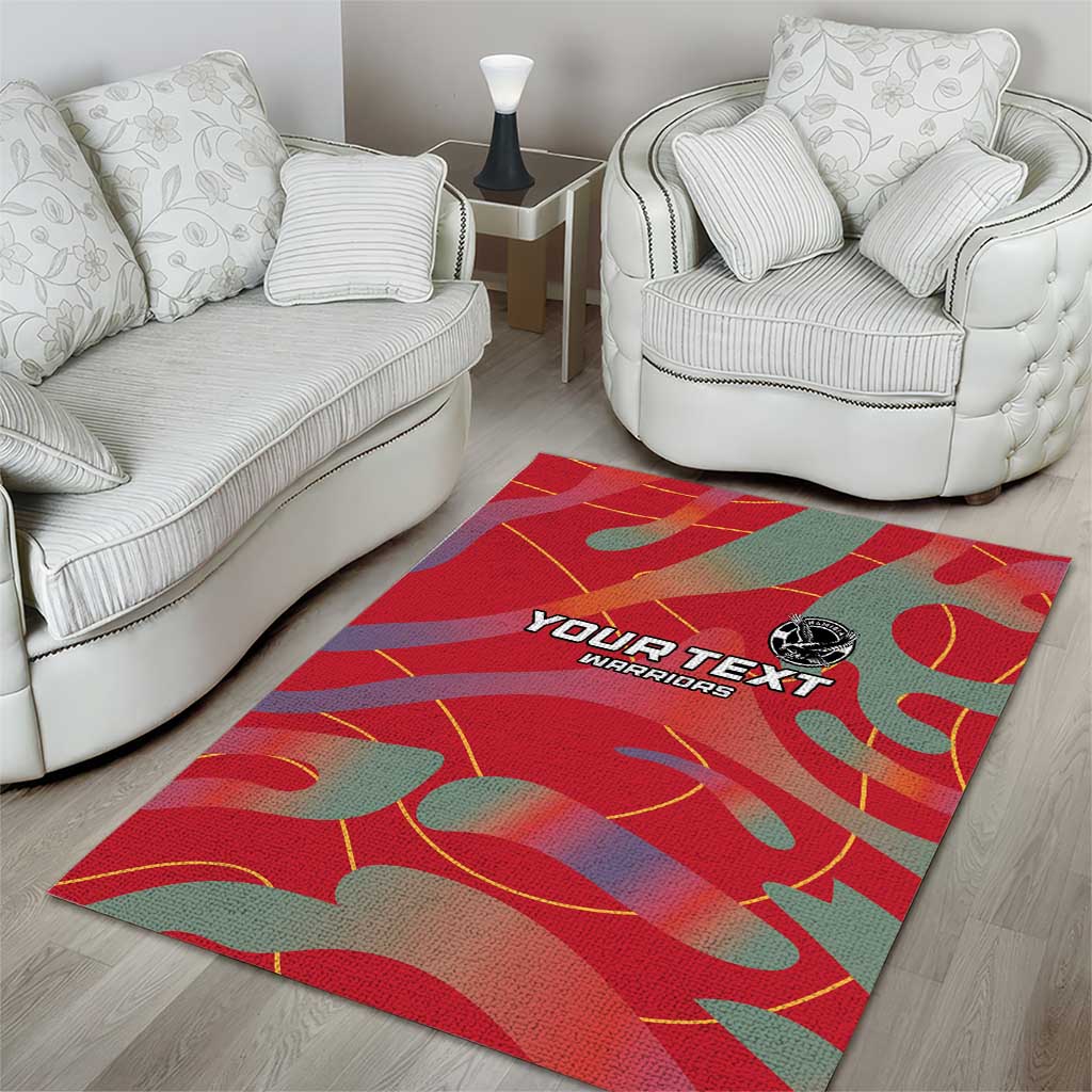 Afro Namibia Football Custom Area Rug Go Namibia Warriors - Sporty Style LT15