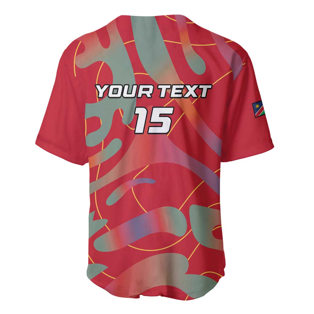 Afro Namibia Football Custom Baseball Jersey Go Namibia Warriors - Sporty Style LT15
