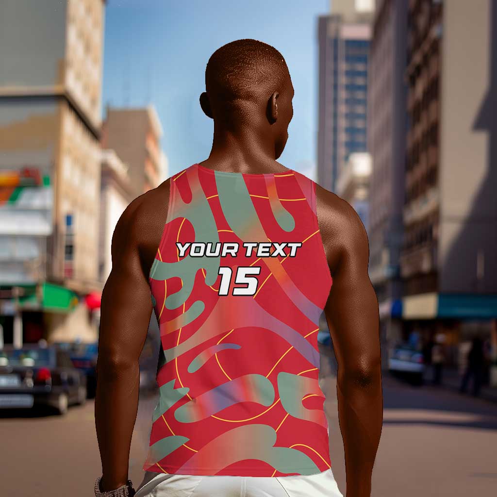Afro Namibia Football Custom Men Tank Top Go Namibia Warriors - Sporty Style LT15