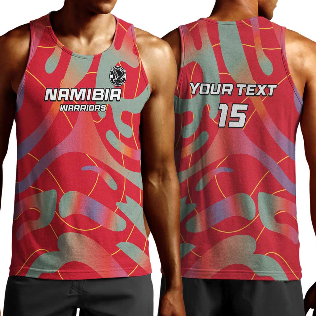 Afro Namibia Football Custom Men Tank Top Go Namibia Warriors - Sporty Style LT15