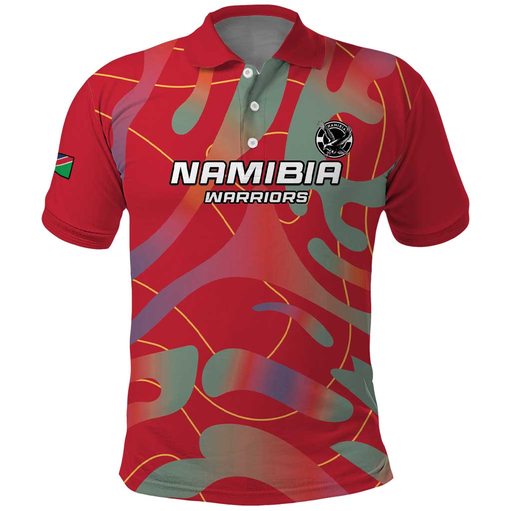 Custom Namibia Football Polo Shirt Go Namibia Warriors LT15