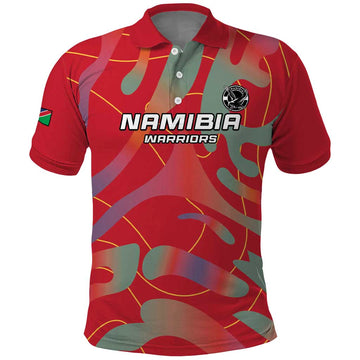 Custom Namibia Football Polo Shirt Go Namibia Warriors LT15