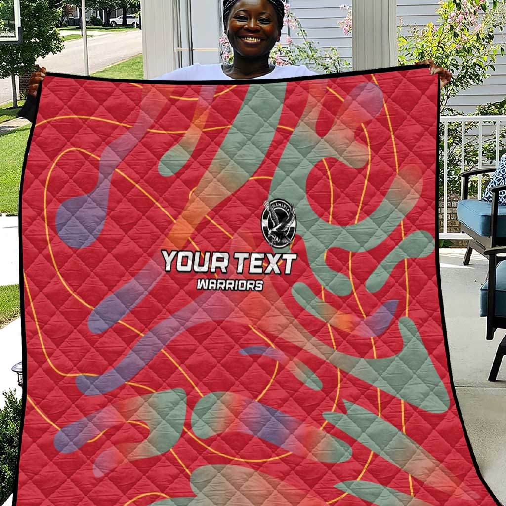 Afro Namibia Football Custom Quilt Go Namibia Warriors - Sporty Style LT15