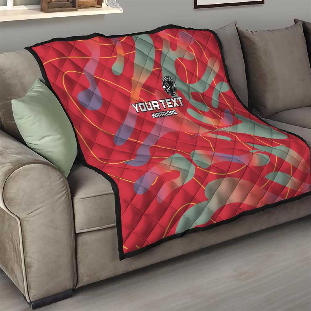 Afro Namibia Football Custom Quilt Go Namibia Warriors - Sporty Style LT15
