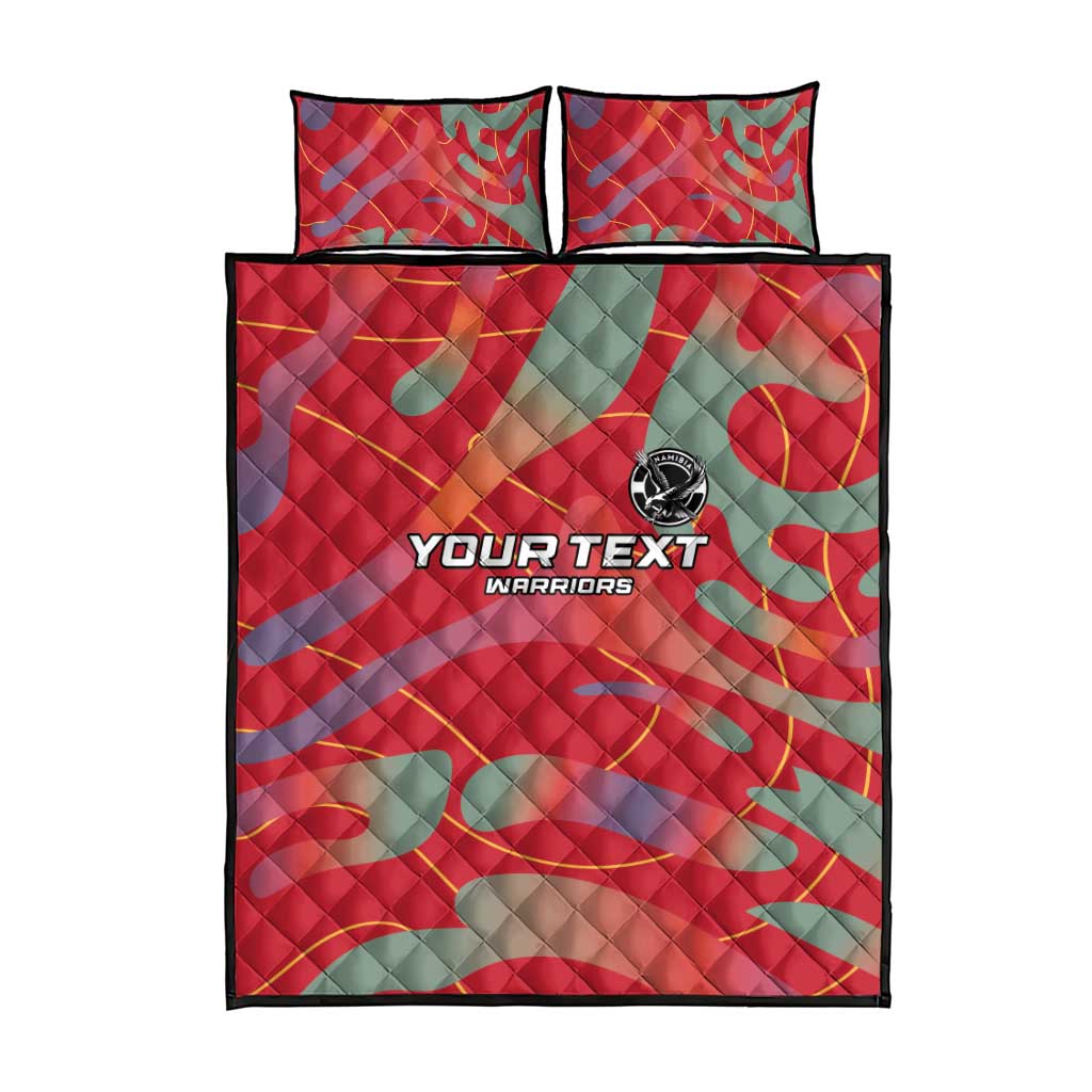 Afro Namibia Football Custom Quilt Bed Set Go Namibia Warriors - Sporty Style LT15