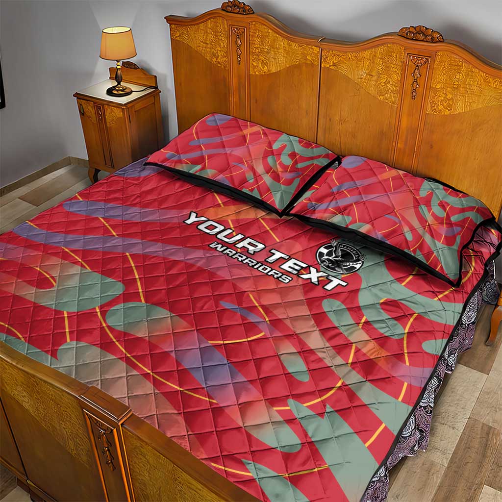 Afro Namibia Football Custom Quilt Bed Set Go Namibia Warriors - Sporty Style LT15