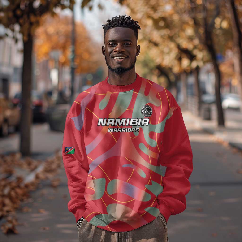 Afro Namibia Football Custom Sweatshirt Go Namibia Warriors - Sporty Style LT15