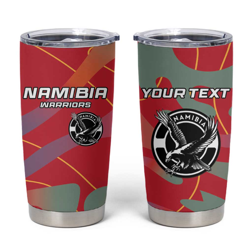 Afro Namibia Football Custom Tumbler Cup Go Namibia Warriors - Sporty Style LT15