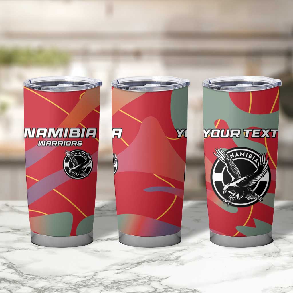 Afro Namibia Football Custom Tumbler Cup Go Namibia Warriors - Sporty Style LT15