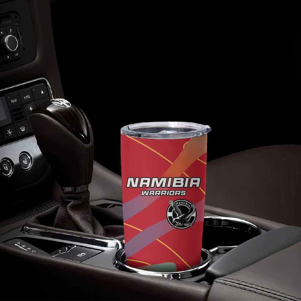 Afro Namibia Football Custom Tumbler Cup Go Namibia Warriors - Sporty Style LT15