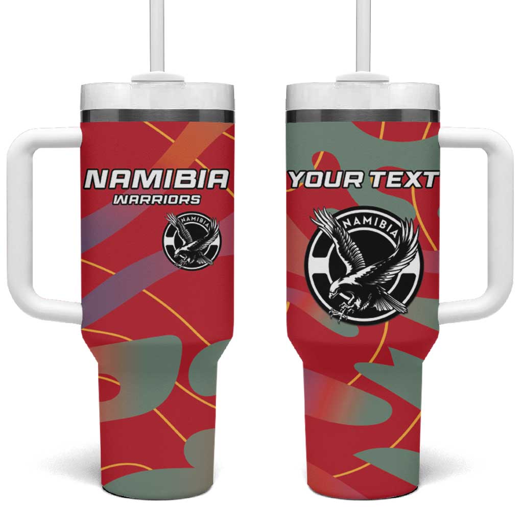 Afro Namibia Football Custom Tumbler With Handle Go Namibia Warriors - Sporty Style LT15