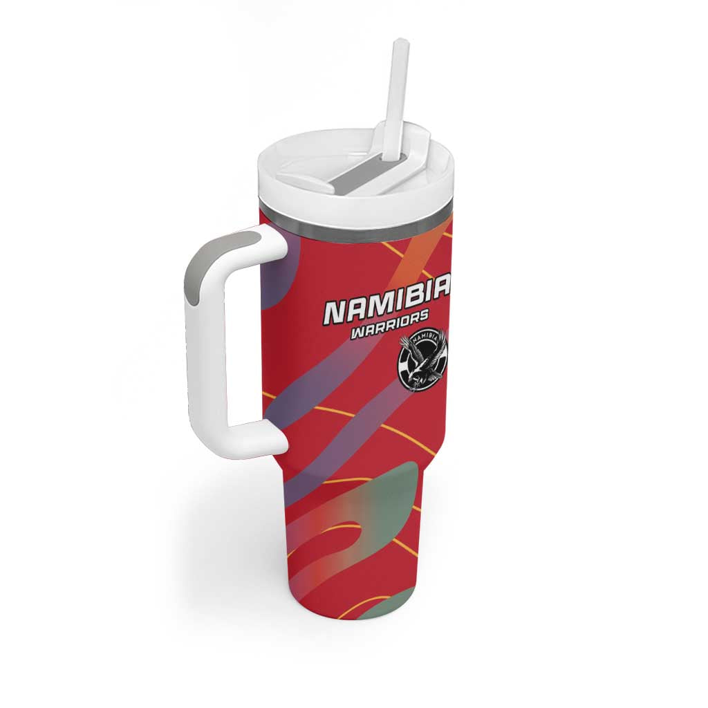 Afro Namibia Football Custom Tumbler With Handle Go Namibia Warriors - Sporty Style LT15