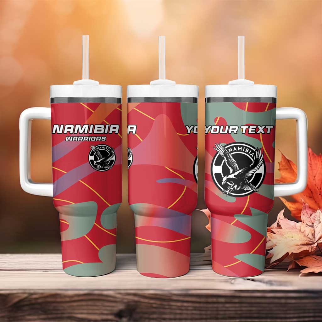 Afro Namibia Football Custom Tumbler With Handle Go Namibia Warriors - Sporty Style LT15
