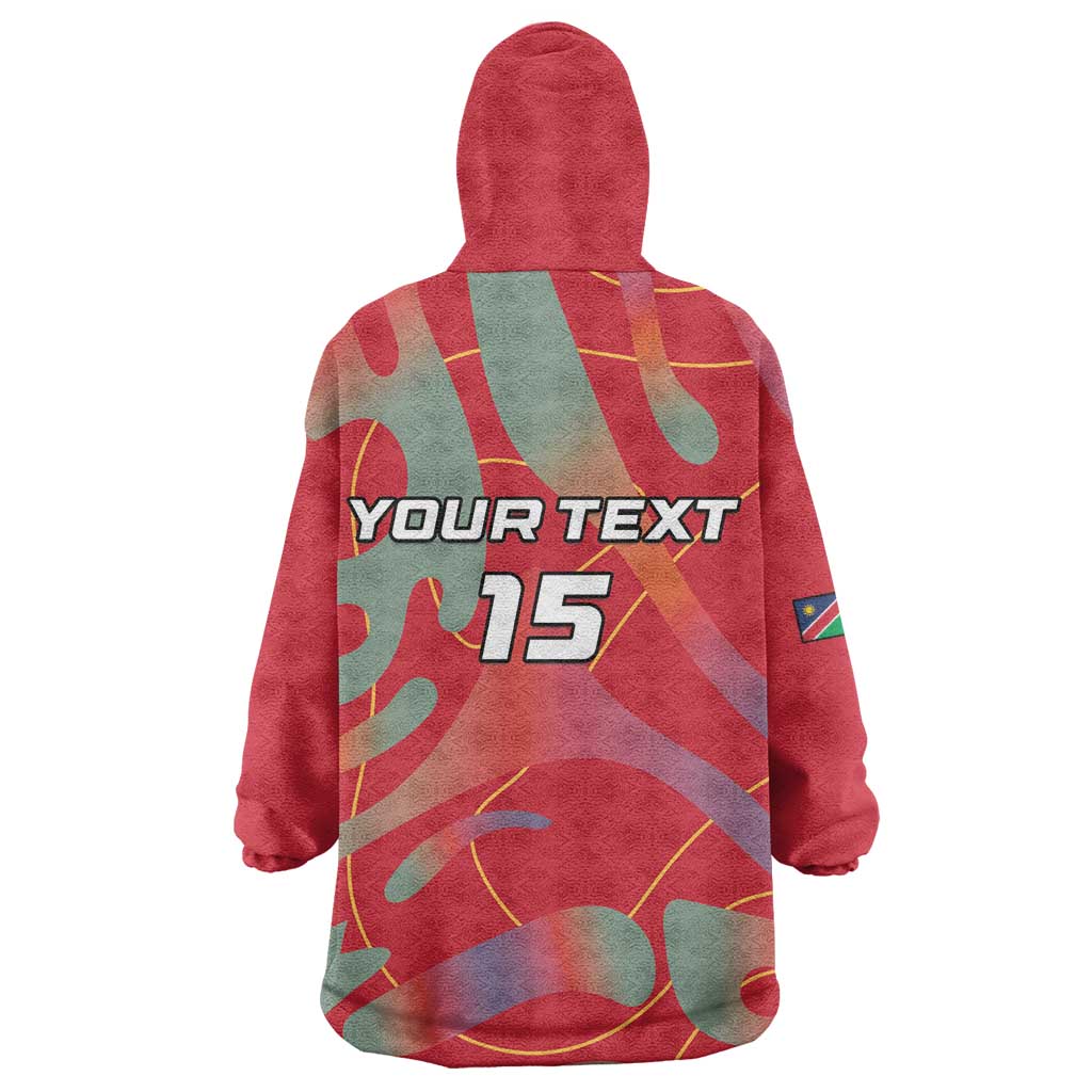 Afro Namibia Football Custom Wearable Blanket Hoodie Go Namibia Warriors - Sporty Style LT15