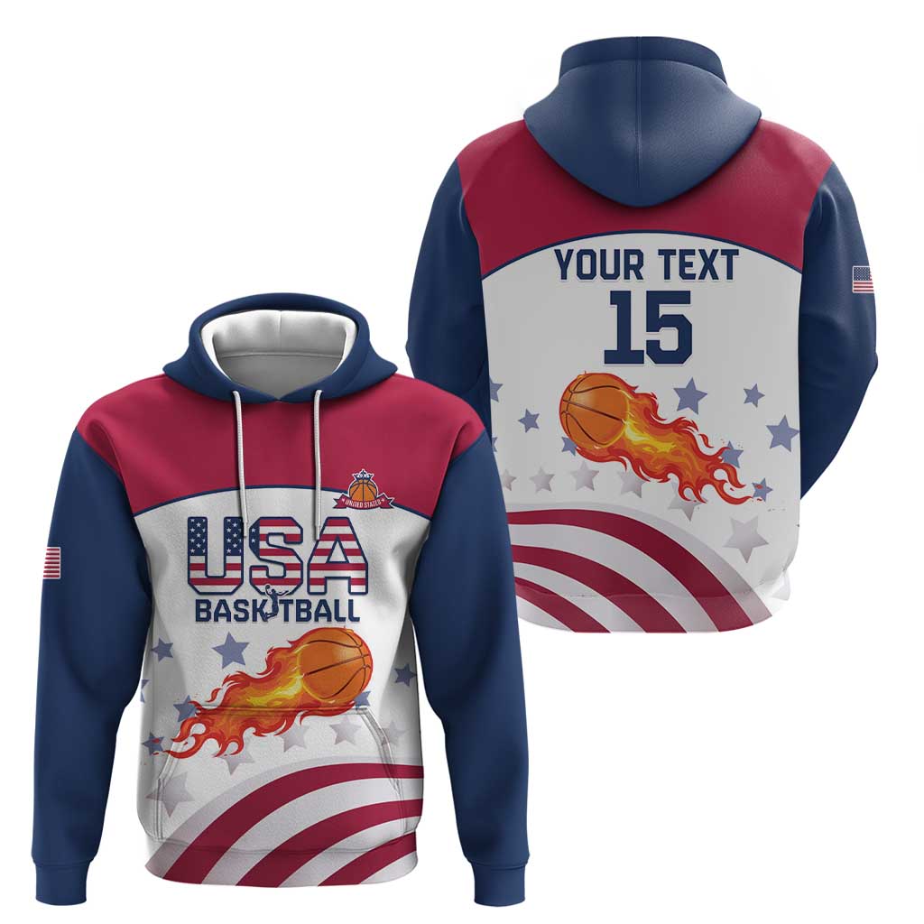 Custom United States Basketball Hoodie Go Champions LT15