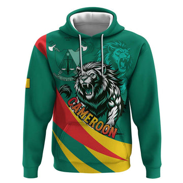 Personalised Happy Cameroon National Day Hoodie May 20 Cameroun LT15