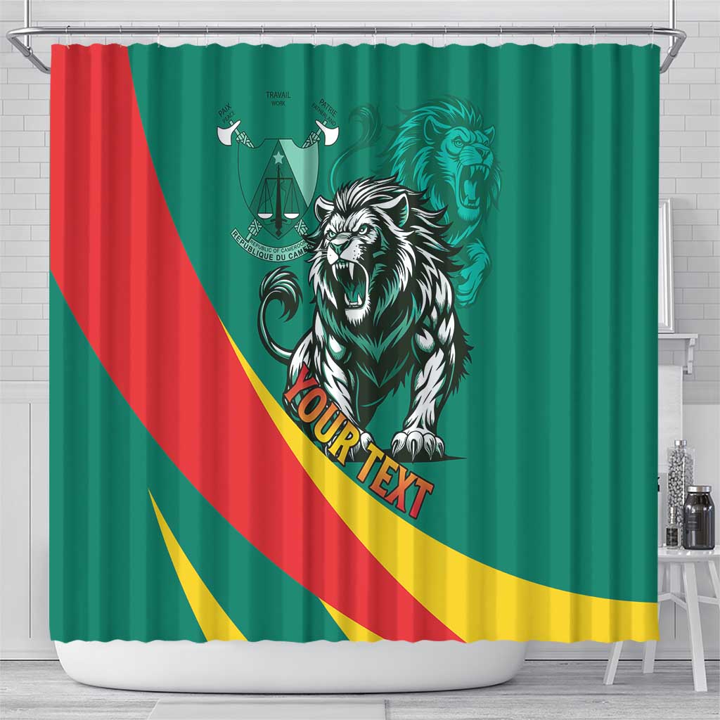 Personalised Happy Cameroon National Day Shower Curtain May 20 Cameroun LT15