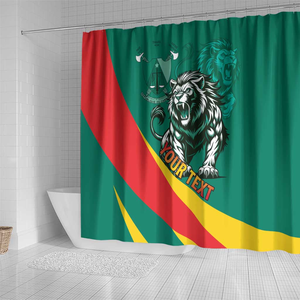 Personalised Happy Cameroon National Day Shower Curtain May 20 Cameroun LT15