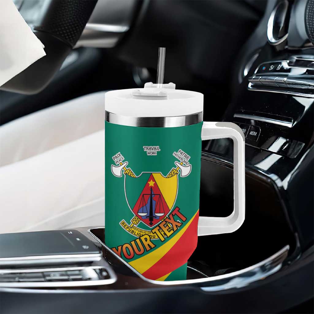 Personalised Happy Cameroon National Day Tumbler With Handle Lion With Coat Of Arms - Curve Style LT15