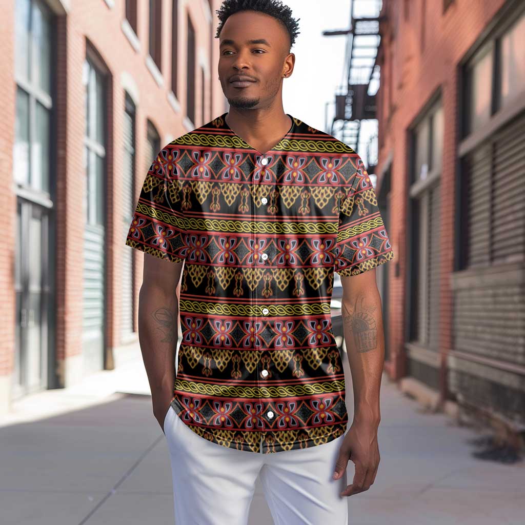 Toghu Cameroon Baseball Jersey Traditional Pattern LT15