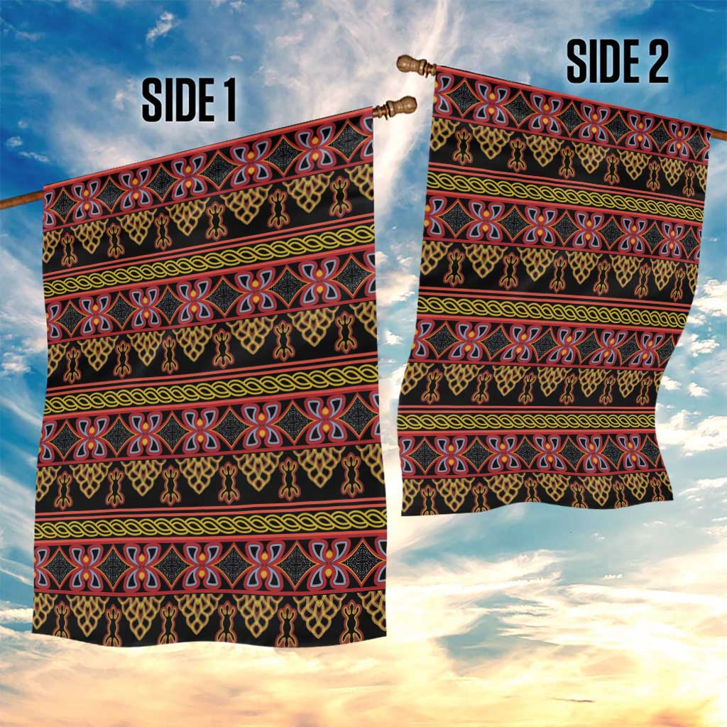 Toghu Cameroon Garden Flag Traditional Pattern LT15