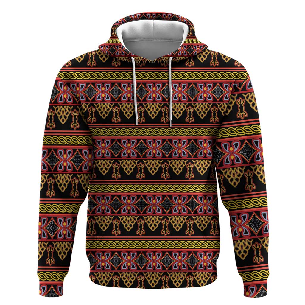 Cameroon Traditional Toghu Pattern Hoodie LT15