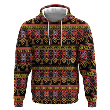 Cameroon Traditional Toghu Pattern Hoodie LT15