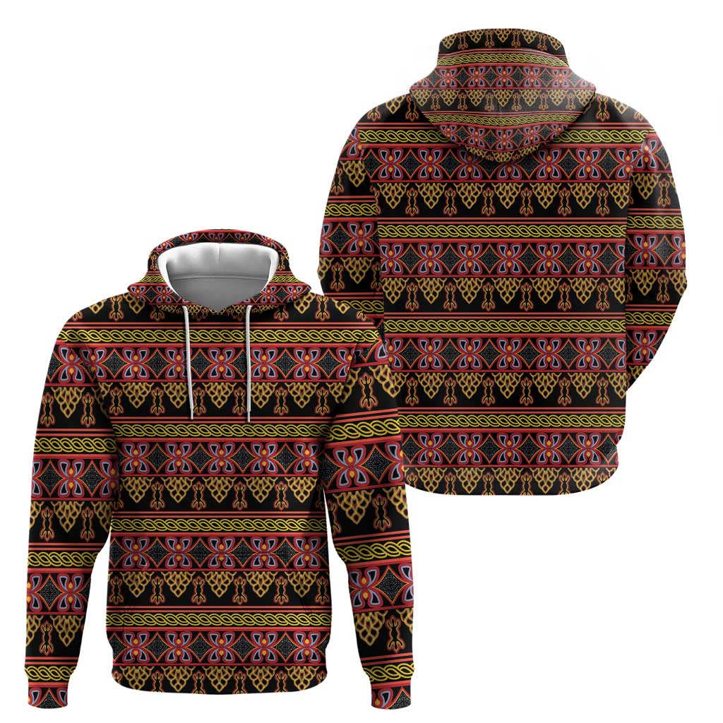 Cameroon Traditional Toghu Pattern Hoodie LT15