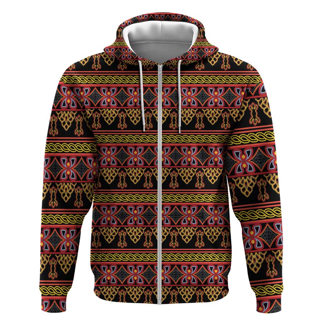 Cameroon Traditional Toghu Pattern Hoodie LT15