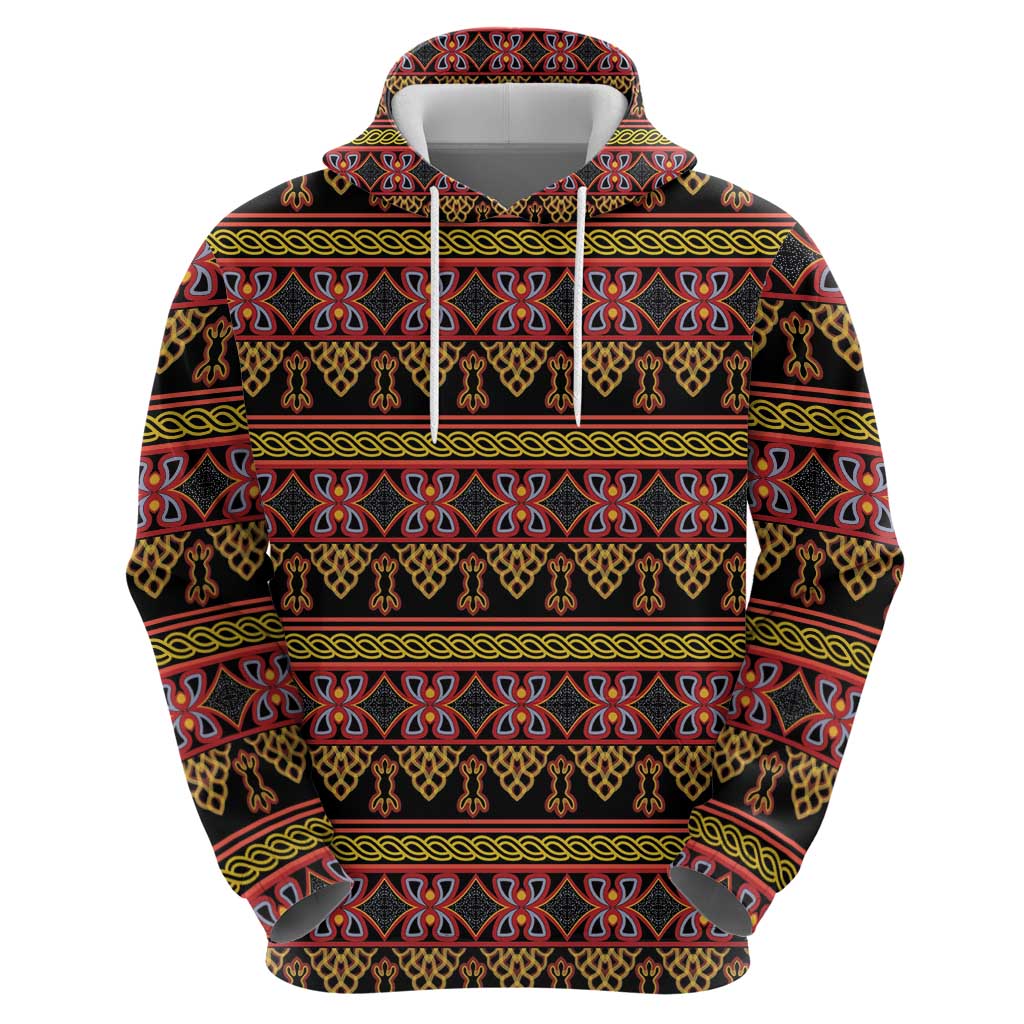 Cameroon Traditional Toghu Pattern Hoodie LT15