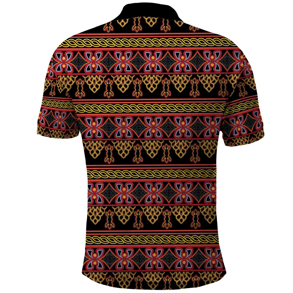 Cameroon Traditional Toghu Pattern Polo Shirt LT15