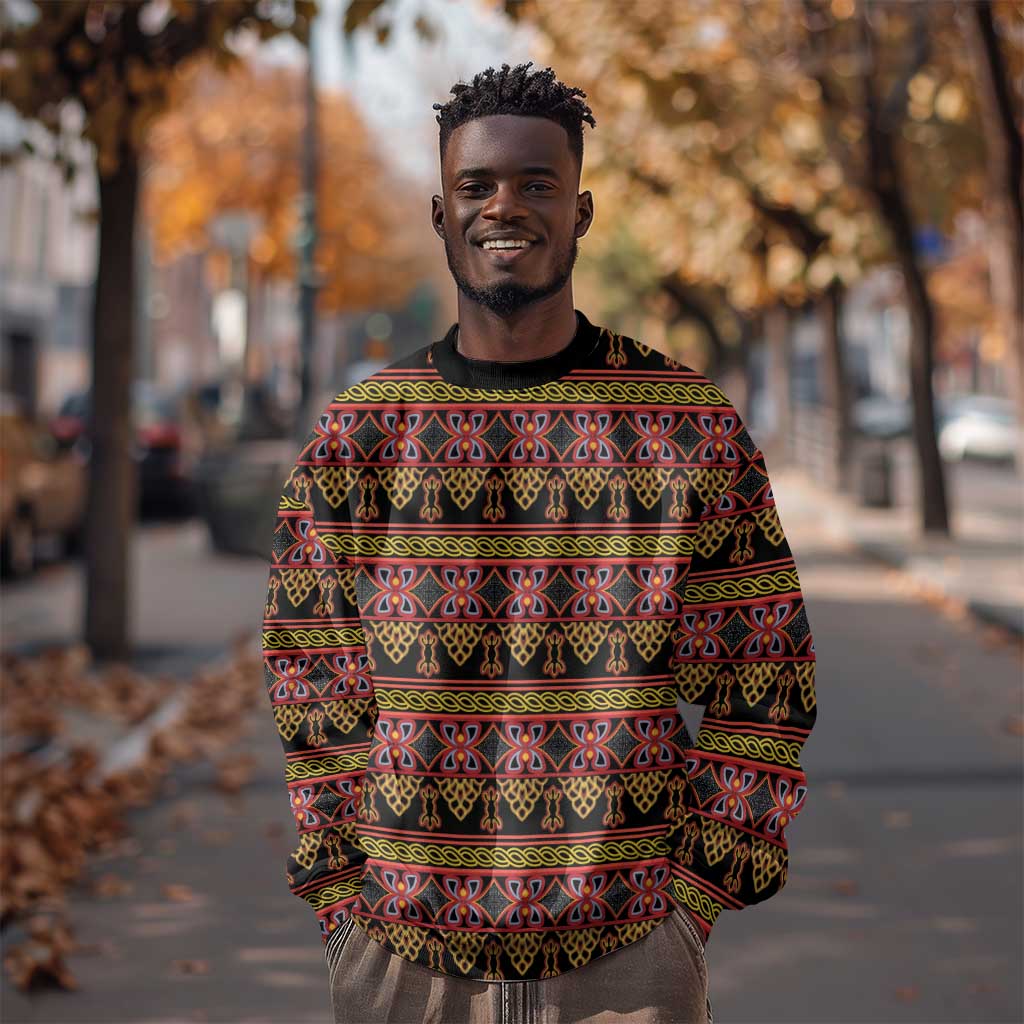 Toghu Cameroon Sweatshirt Traditional Pattern LT15