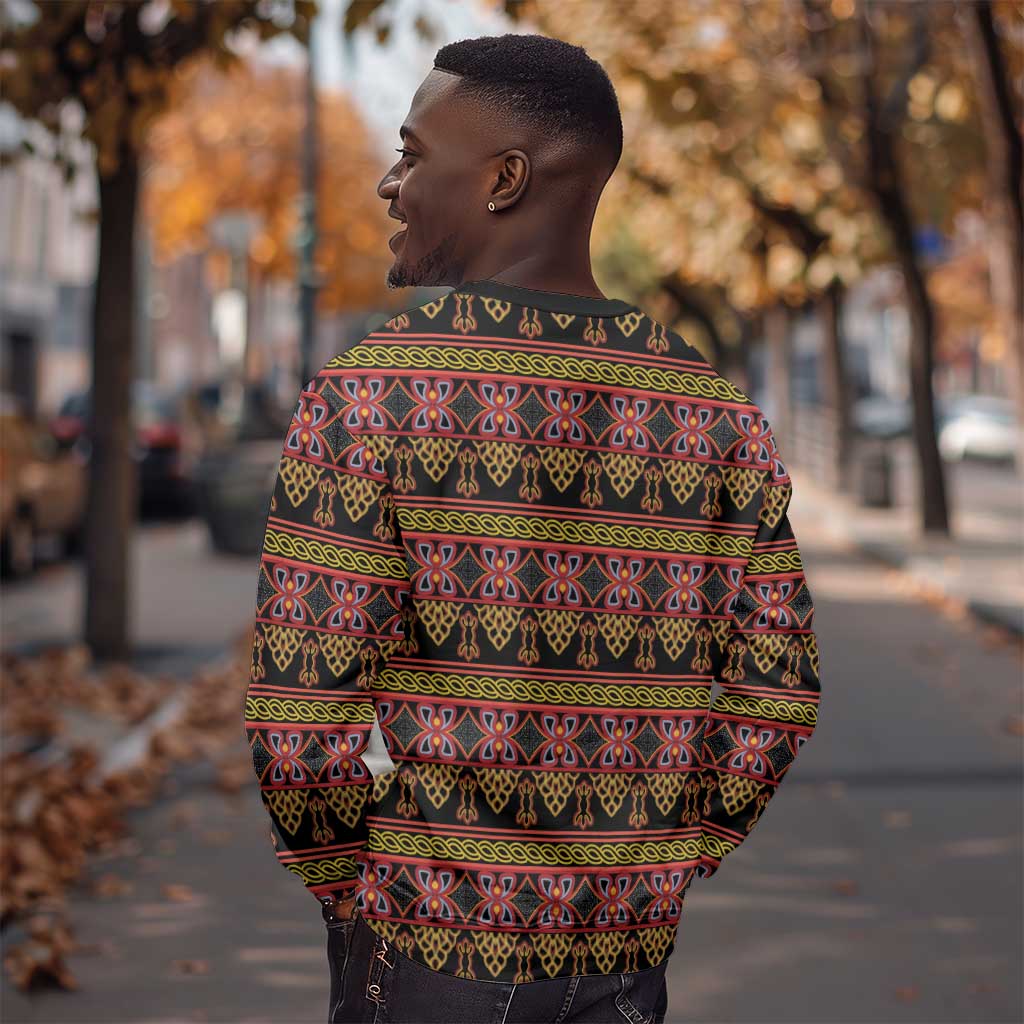 Toghu Cameroon Sweatshirt Traditional Pattern LT15