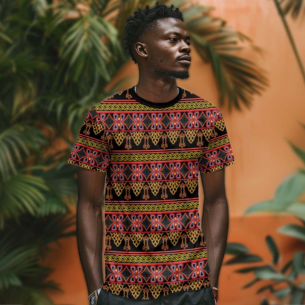 Toghu Cameroon T shirt Traditional Pattern LT15