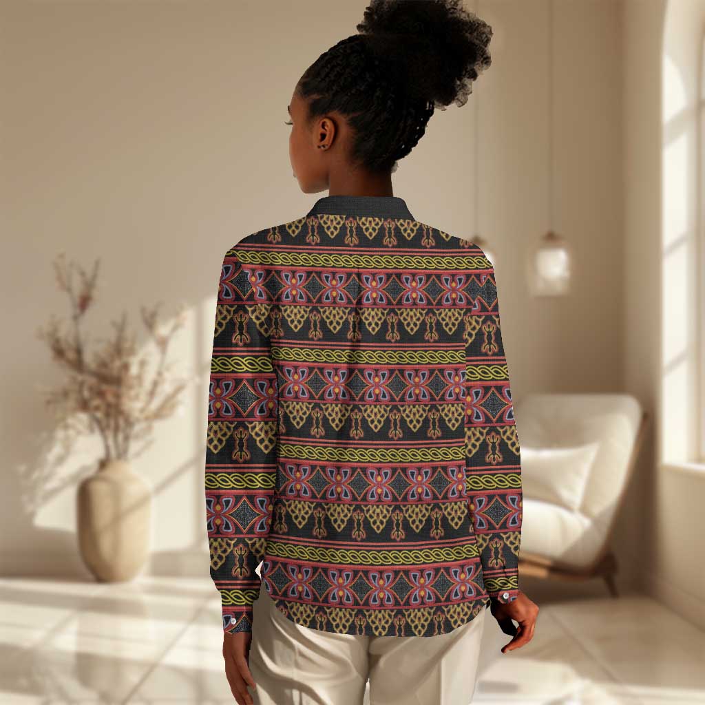 Toghu Cameroon Women Casual Shirt Traditional Pattern LT15