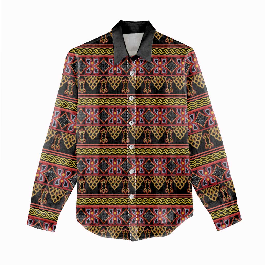 Toghu Cameroon Women Casual Shirt Traditional Pattern LT15