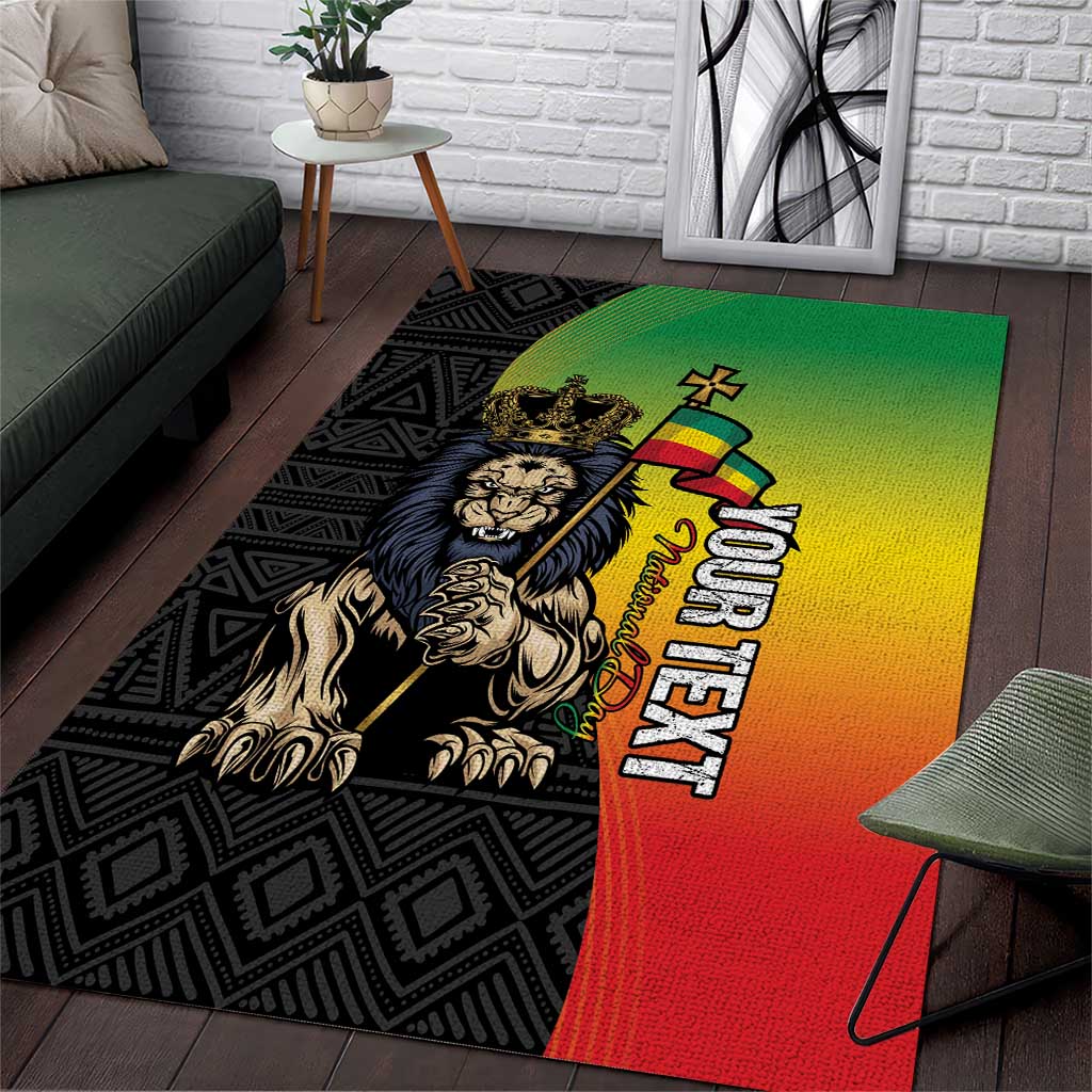 Personalized Ethiopia Area Rug Happy National Day LT15