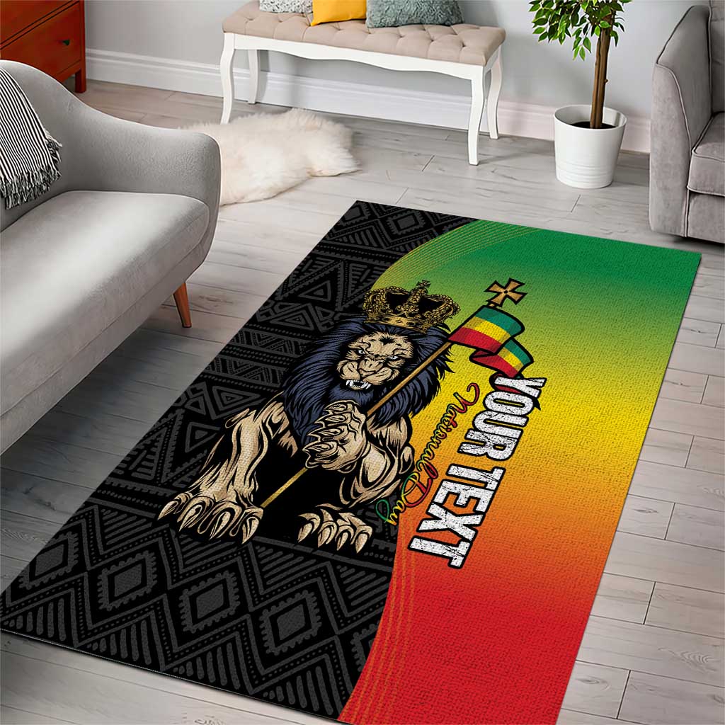 Personalized Ethiopia Area Rug Happy National Day LT15