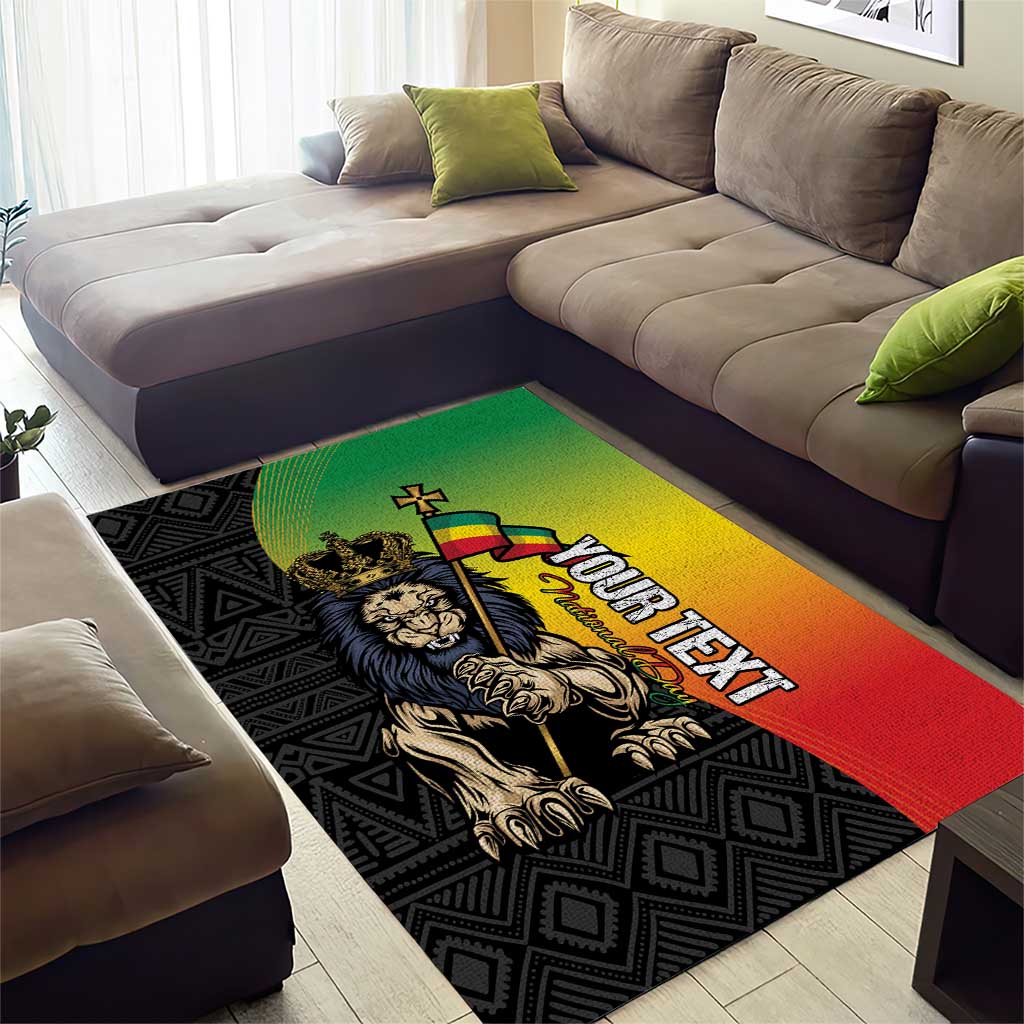 Personalized Ethiopia Area Rug Happy National Day LT15