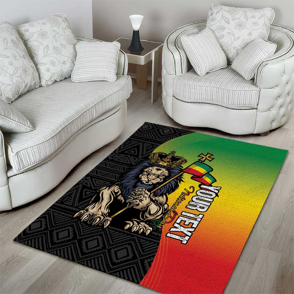 Personalized Ethiopia Area Rug Happy National Day LT15