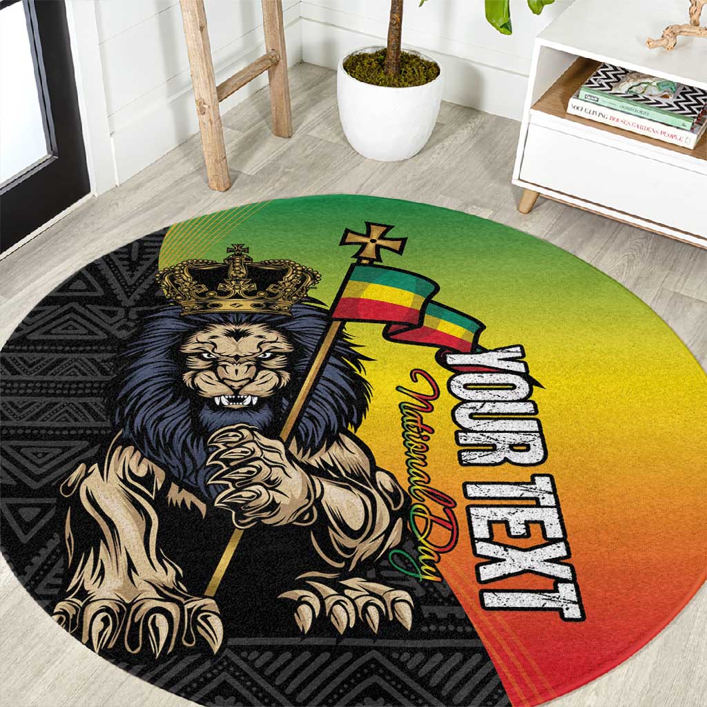 Personalized Ethiopia Round Carpet Happy National Day LT15