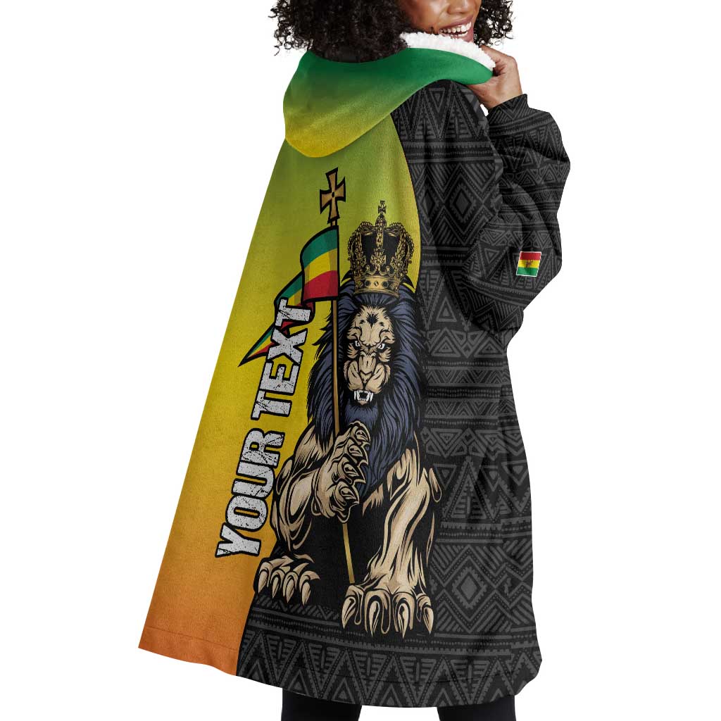 Personalized Ethiopia Wearable Blanket Hoodie Happy National Day LT15