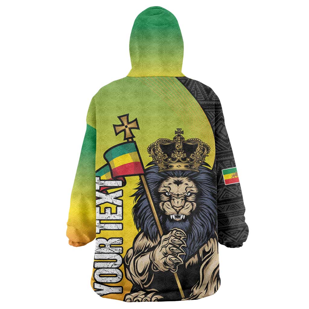 Personalized Ethiopia Wearable Blanket Hoodie Happy National Day LT15