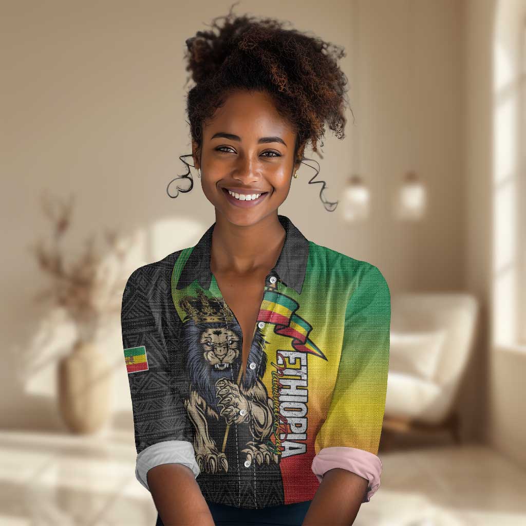 Personalized Ethiopia Women Casual Shirt Happy National Day LT15